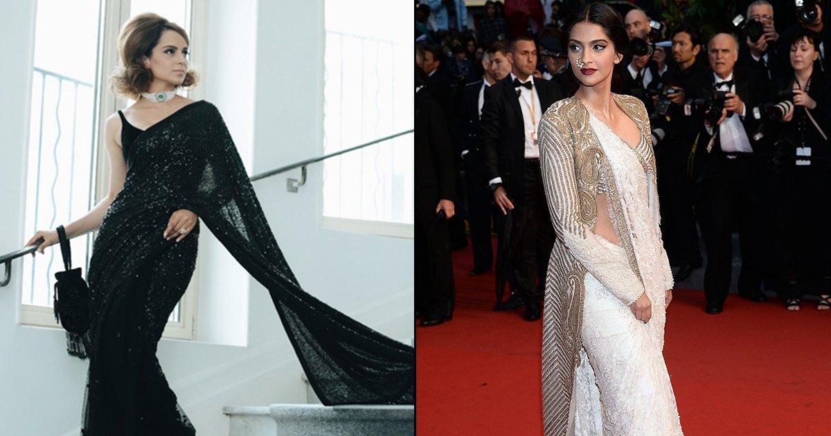 13 Celebrities Who Rocked The Saree Like A Boss On The International Red Carpet