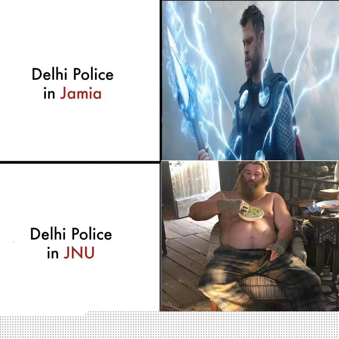 Delhi Police in Jamia and JNU