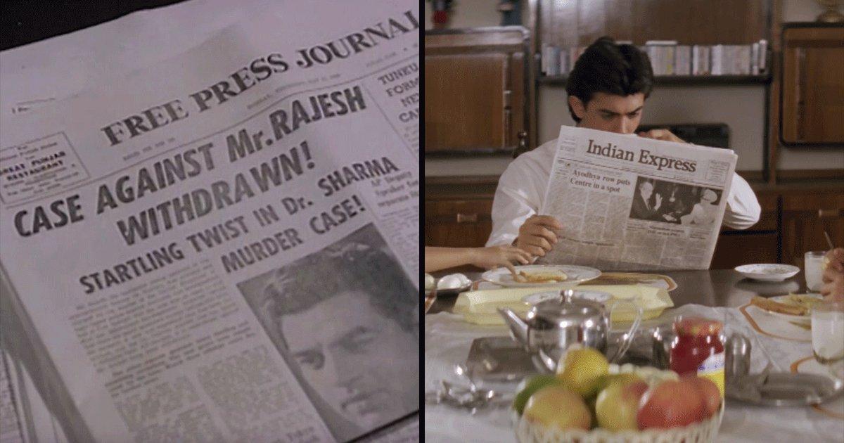 This Twitter Thread On Newspapers In Hindi Movies From 1963 To 2018 Will Hit You With Nostalgia