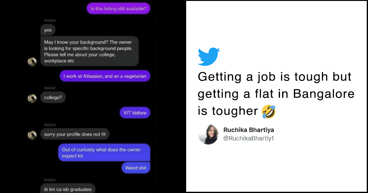 Bengaluru Landlords Are Now Asking For Their Tenants To Be IIM, IIT Grads & Netizens Are High-Key Shook