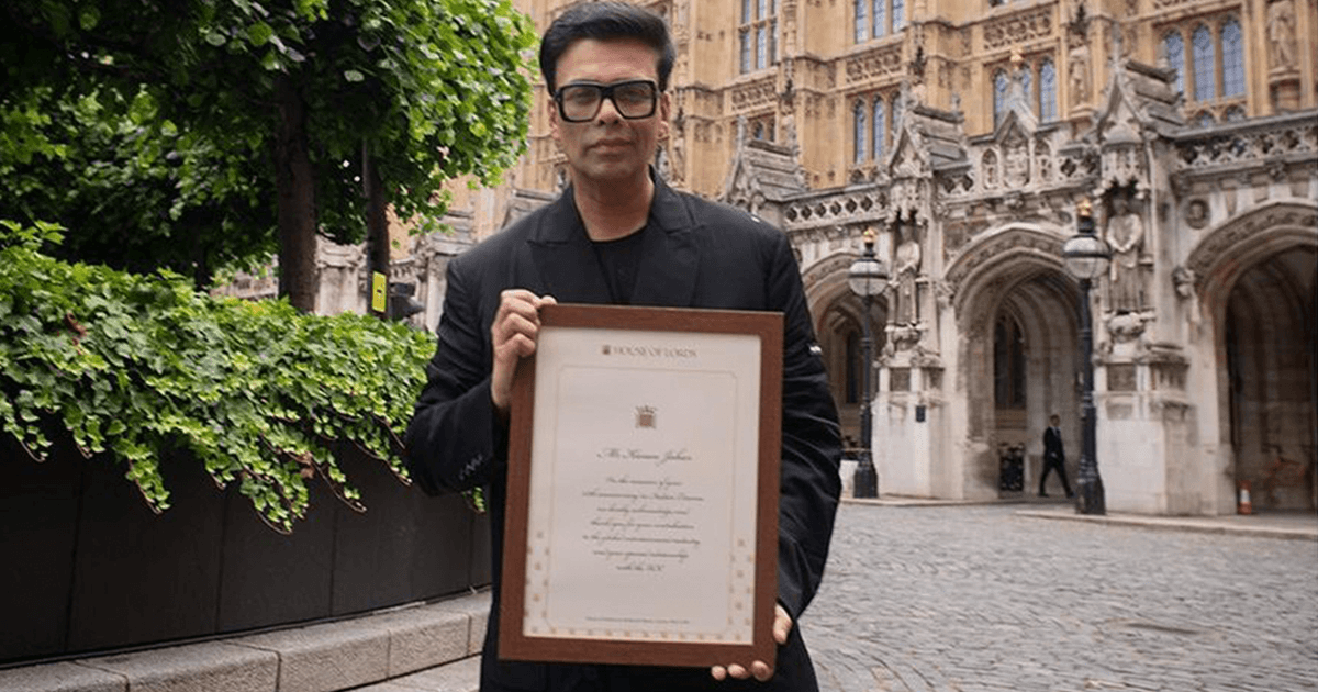 “Dream Do Come True”: Karan Johar Shares A Post As UK Parliament Honours His Contribution To Cinema