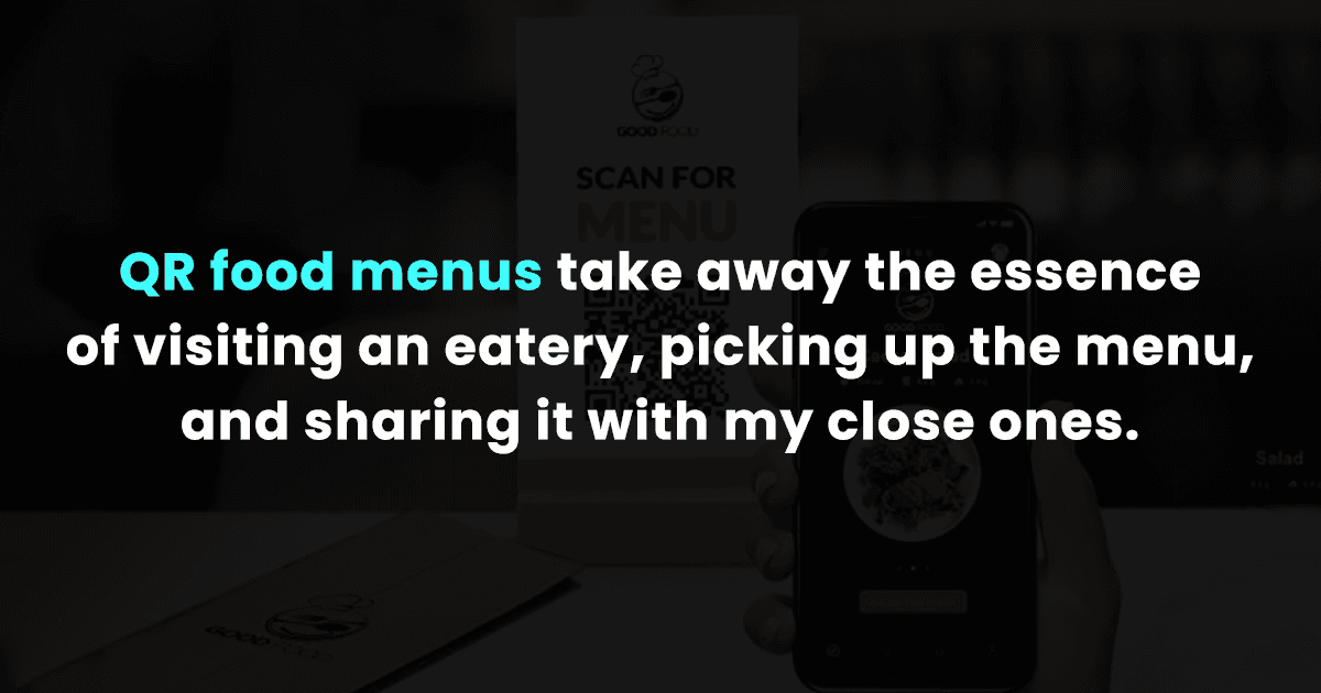 Is It Just Me Or Y’all Find Restaurants Keeping QR Code Menus Annoying AF?