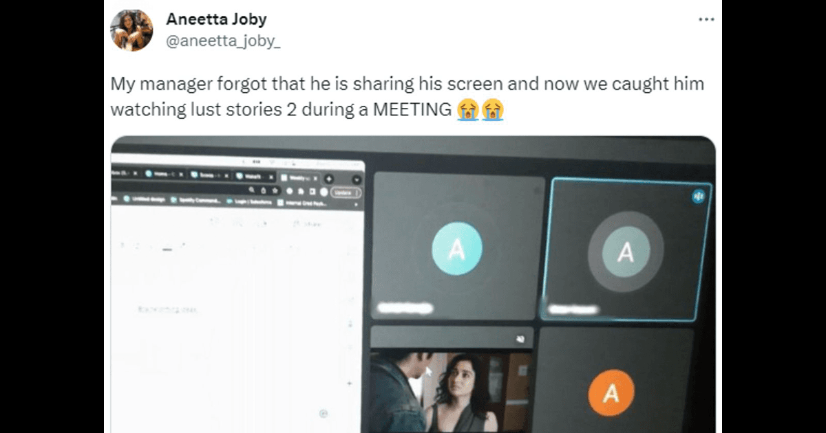 This Boss Was Caught Watching ‘Lust Stories 2’ During A Meeting & Oops!