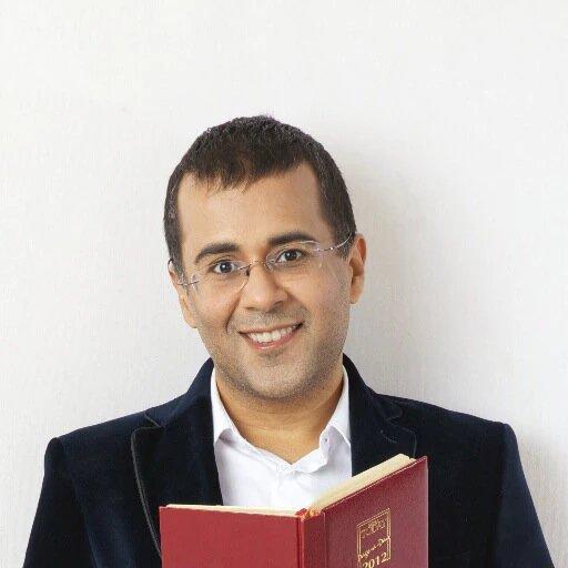 5. Which publishing house has published all of Chetan Bhagat's novels?