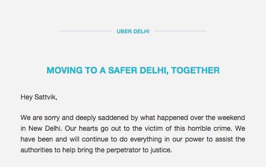 Uber Says Sorry In A Letter To Its Customers, Suspends Operation In Delhi. Full Text Here