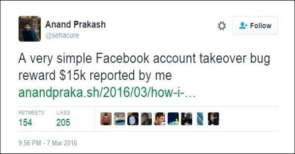 Facebook Rewarded This Bengaluru Techie Rs 10 Lakh For Finding A Bug