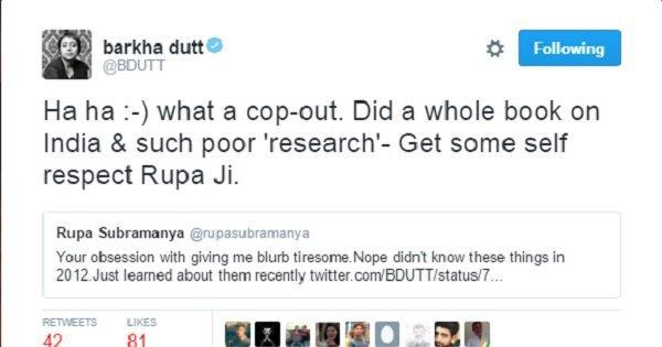 Barkha Dutt And Rupa Subramanya’s Twitter Spat Is The Stuff Online Trolls Are Made Of