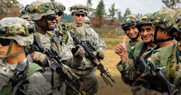 The Indian & US Army Participate In Joint Military Drill To Counter Insurgency & Terrorism