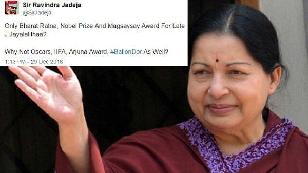 Here’s How Twitter Reacted After AIADMK Demanded Nobel Prize For Late Jayalalithaa