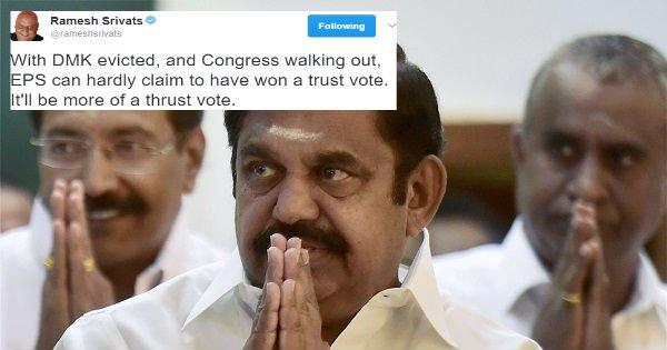 Chaos, Prayers & Torn Shirts. How Twitter Saw The Madness Of The Tamil Nadu Trust Vote