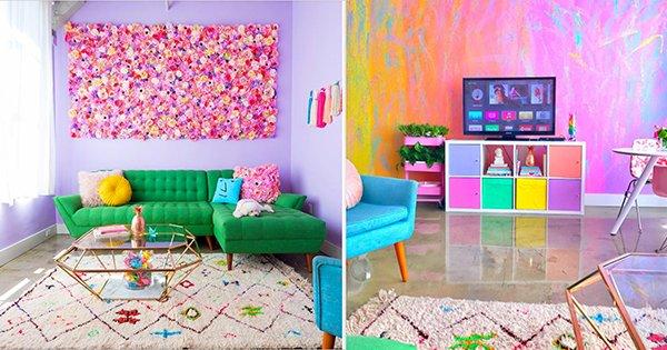 She Jazzed Up Her Apartment Into A Happy Rainbow-Coloured Beauty & The Internet Can’t Get Enough