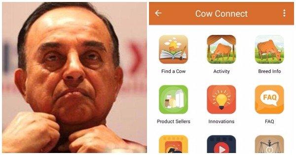 Here Is A Point-By-Point Review Of Subramanian Swamy’s Cow App ‘Cow Connect’