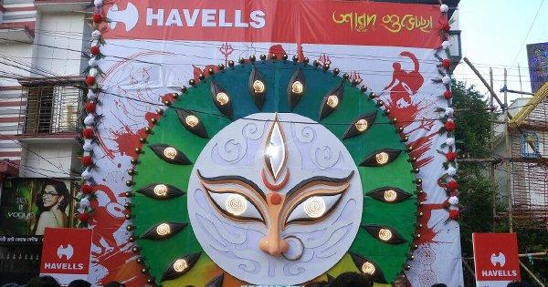 This Innovative Durga Pujo Installation By Havells Is Making Kolkatans Pledge For A Good Cause