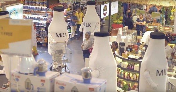 This Cute Video Of A Milk Bottle Having A Field Day In A Supermarket Is The Dose Of Aww We Need!