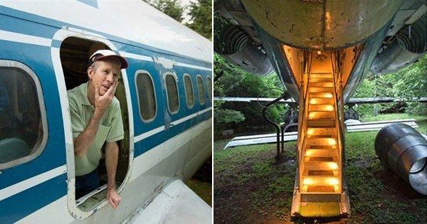 Man Turns Abandoned Boeing 727 Into A House To Make His Dream Of Living In A Plane Come True