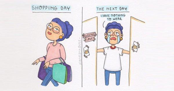 20 Relatable Comics About All The Struggles A Woman Has To Deal With In Everyday Life