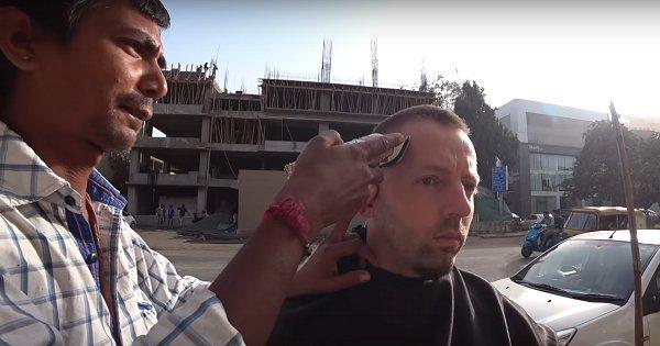 Foreigner Pays Ahmedabad Barber ₹28,000 For ₹20 Haircut In Heartwarming Video