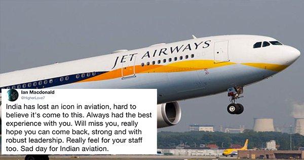 Flying Will Never Be the Same: Twitter Bids Adieu As Jet Airways Suspends Flight Operations