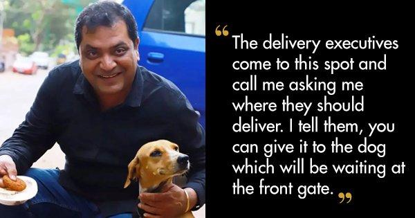 This Man Has Set A Food Delivery Account For A Stray Doggo So He Never Goes Hungry