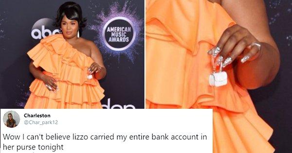 Singer Lizzo Carried A Tiny Bag To The AMAs Which Soon Became The Biggest Meme On The Internet