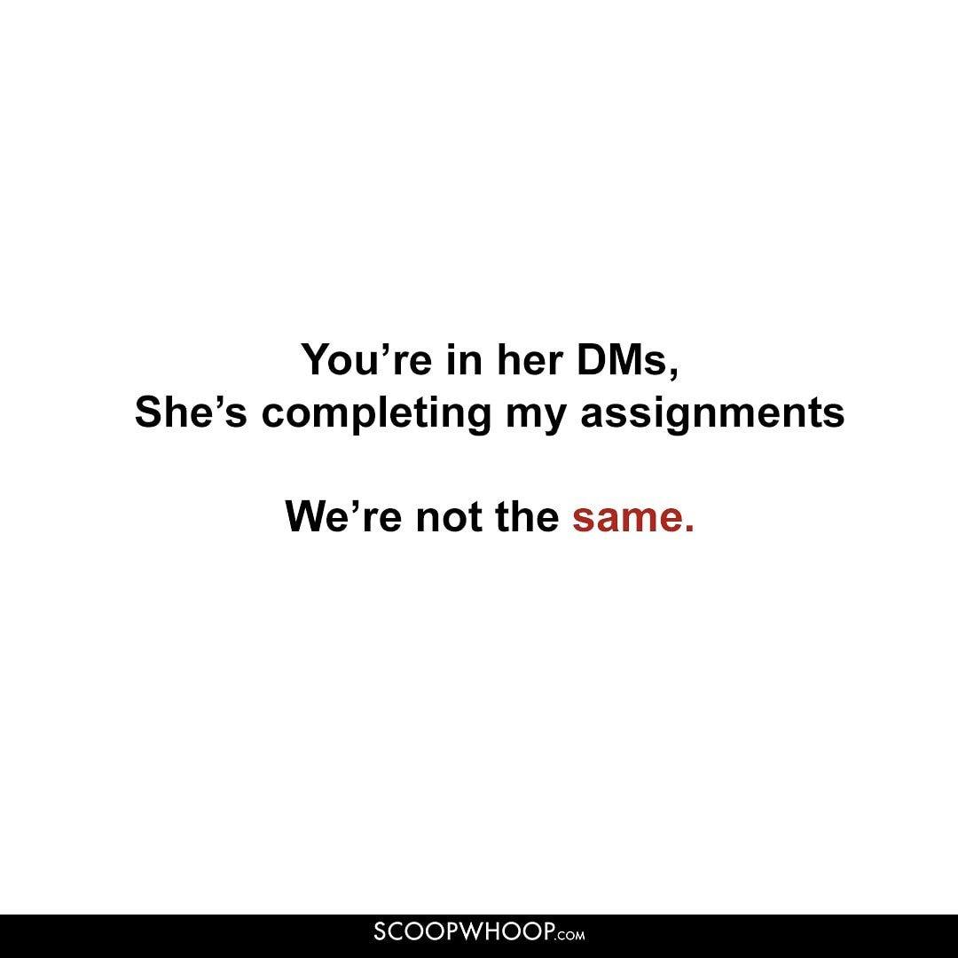You’re in her DMs