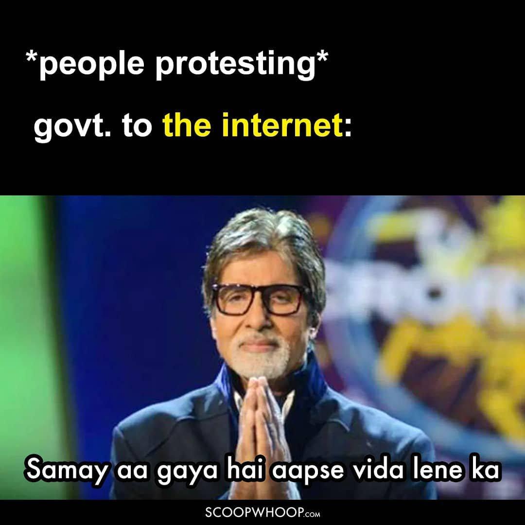 Internet services during a protest