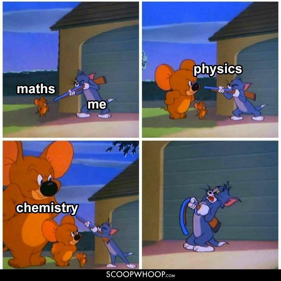 Physics – Chemistry meme