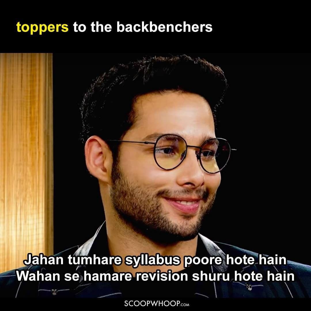 Toppers and Backbenchers