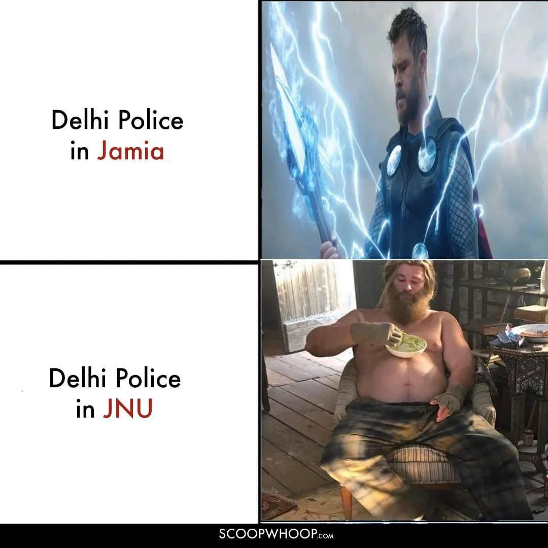 Delhi Police in Jamia and JNU