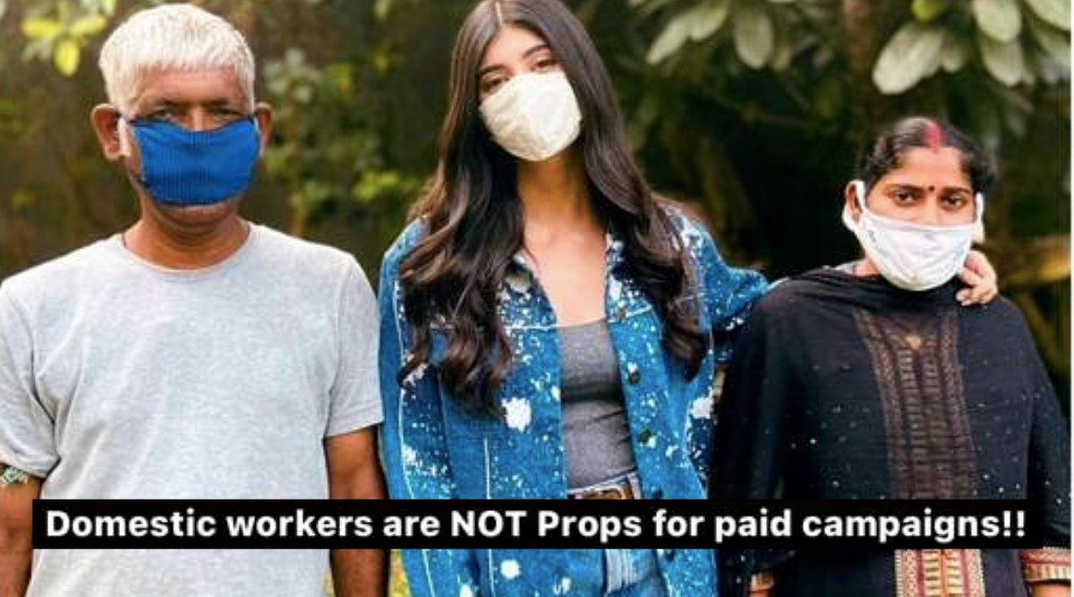 Here’s Why This Post Featuring Sanjana Sanghi & Her Domestic Workers Is Receiving Backlash