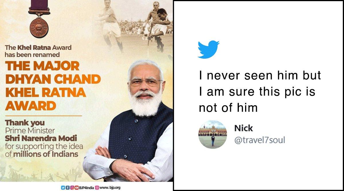Sambit Patra Shares Poster For Maj. Dhyan Chand Khel Ratna Award. But Where Is Dhyan Chand?