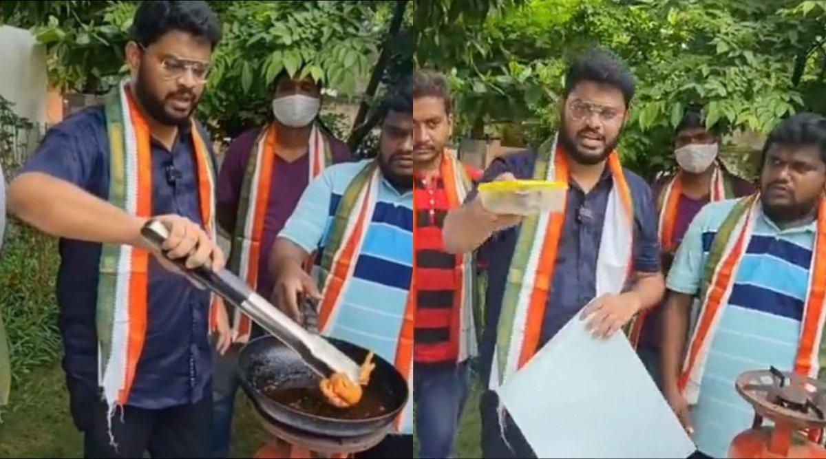 Who Told Congress Workers Frying A ‘Twitter Bird’ Was A Way To Protest Rahul Gandhi’s Twitter Ban?