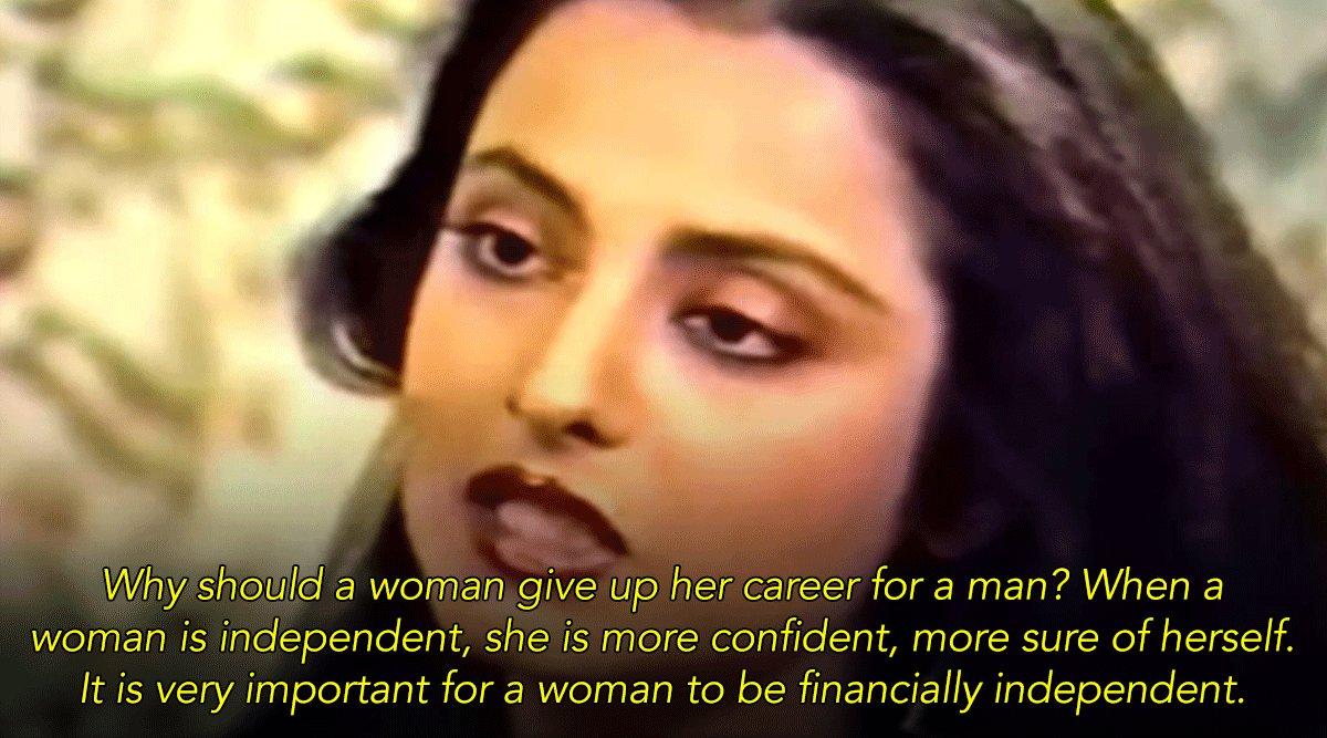 Rekha Describing What Independence Means In This Old Interview Is Why She Is Such An Icon