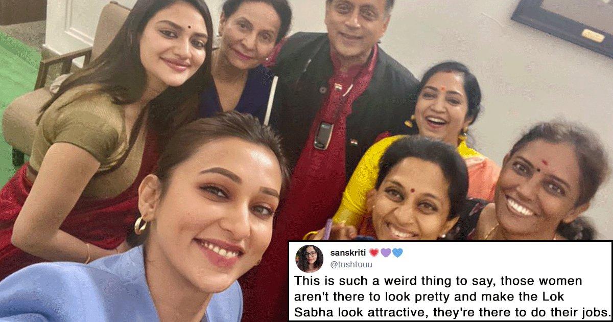Twitter Calls Out Shashi Tharoor For Sharing Selfie Calling Lok Sabha ‘Attractive Place To Work’