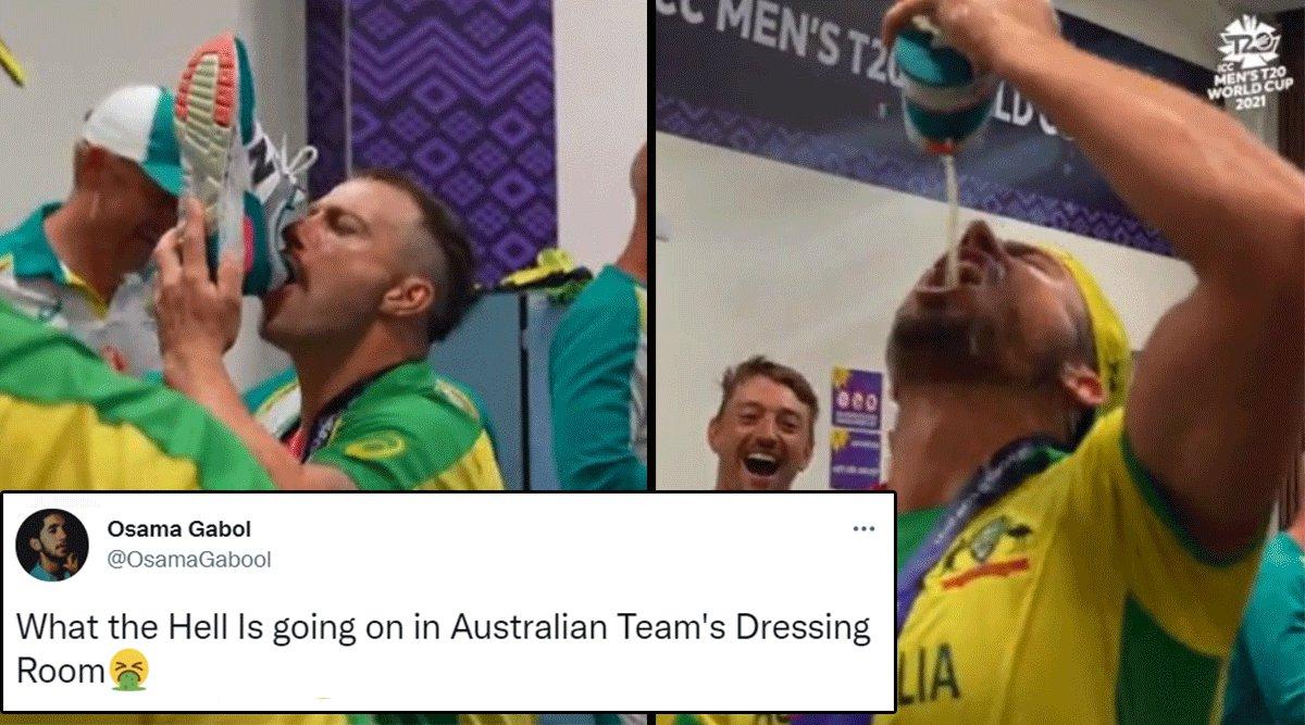 Team Australia Drinks Champagne From A Shoe To Celebrate World T20 Win & People Can’t Digest It