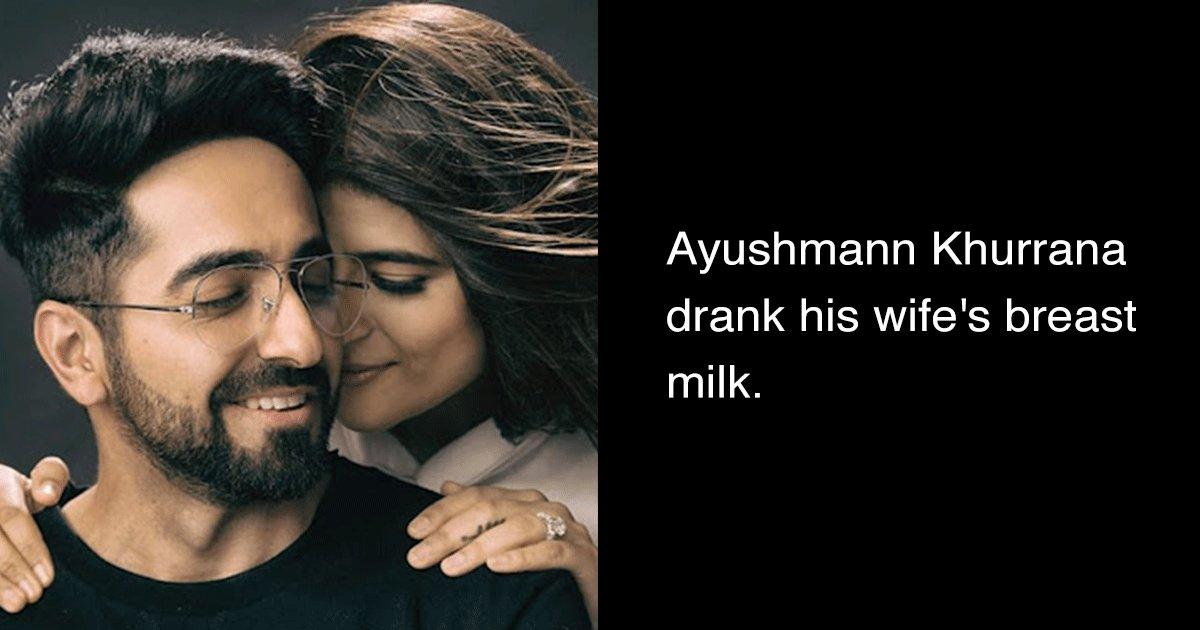 From Ayushmann Drinking Breast Milk To Angelina Jolie’s Blood Vial, 11 Weird Things Celebs Have Done