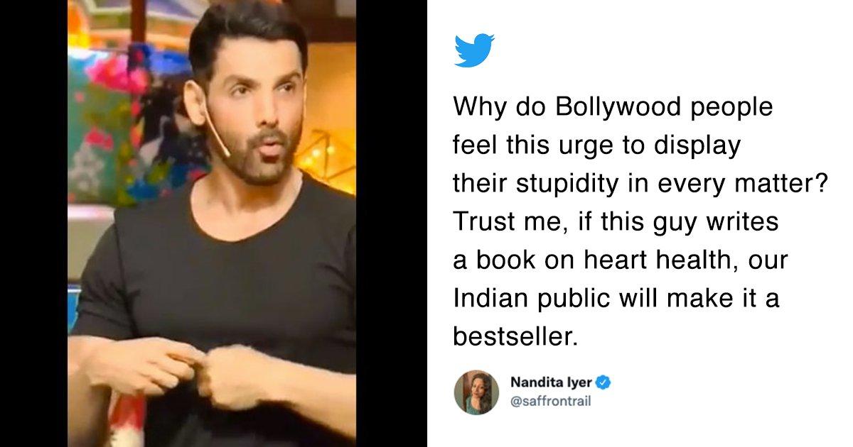 People Are Schooling John Abraham For His ‘Explanation’ On Why Heart Attacks Happen