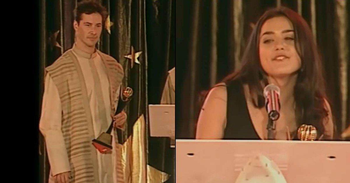 This Video Of Keanu Reeves Handing An Award To Preity Zinta Is The Most Unexpected Throwback