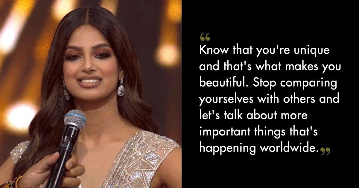 Video of Harnaaz Sandhu Answering The Final Question That Won Her Miss Universe 2021