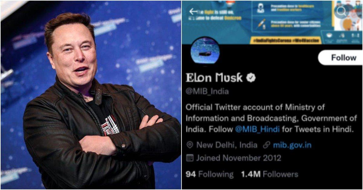 In Case You Didn’t Realise, The I&B Ministry’s Twitter Account Was Hacked & Renamed Elon Musk