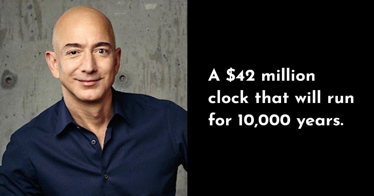 From A Robot Dog To A Giant Clock, 8 Ridiculously Expensive Things Jeff Bezos Owns