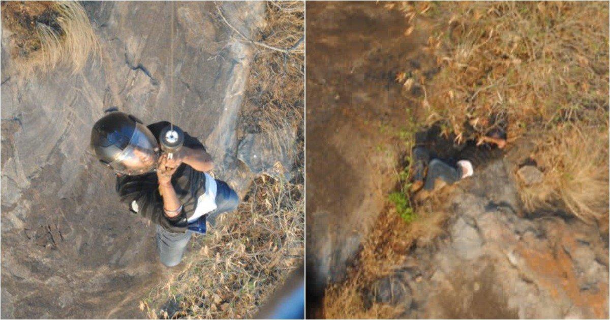 On Video, IAF Rescues 19-Yr-Old Student Trapped On Cliff After Falling 300 Feet