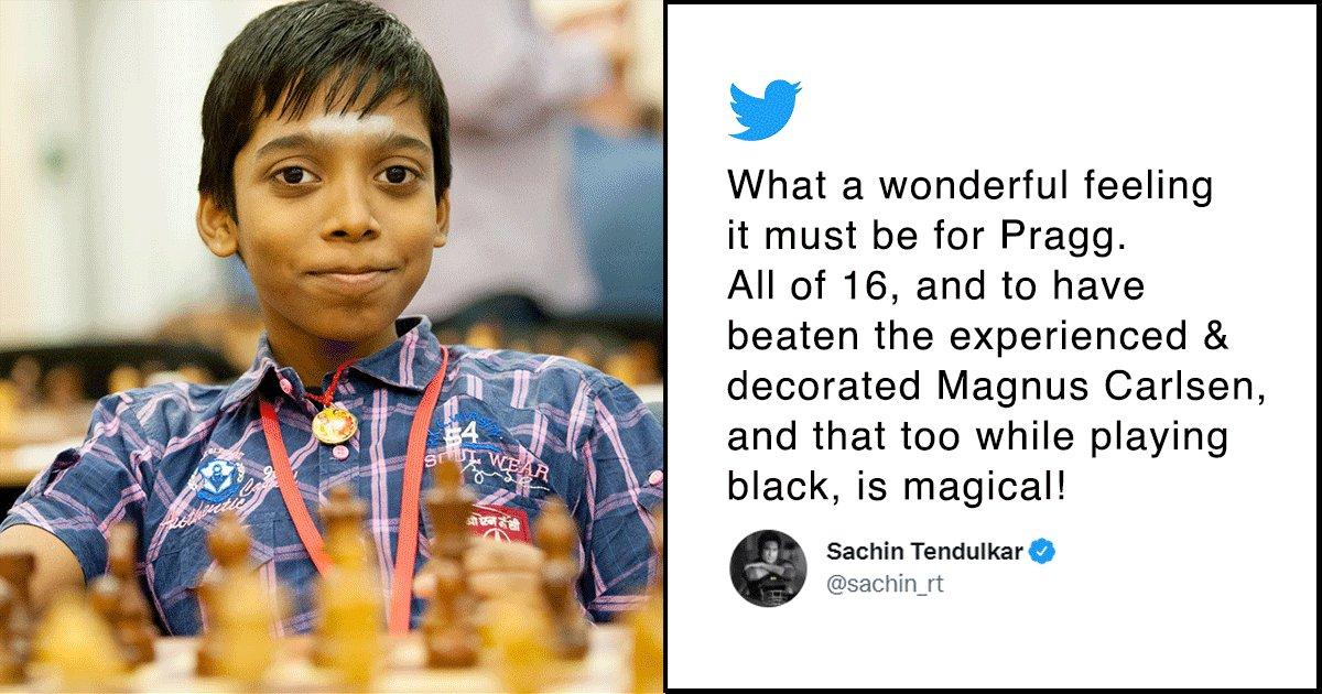Proud Moment For India As Chennai’s 16-YO R Praggnanandhaa Beats World No.1 Magnus Carlsen At Chess