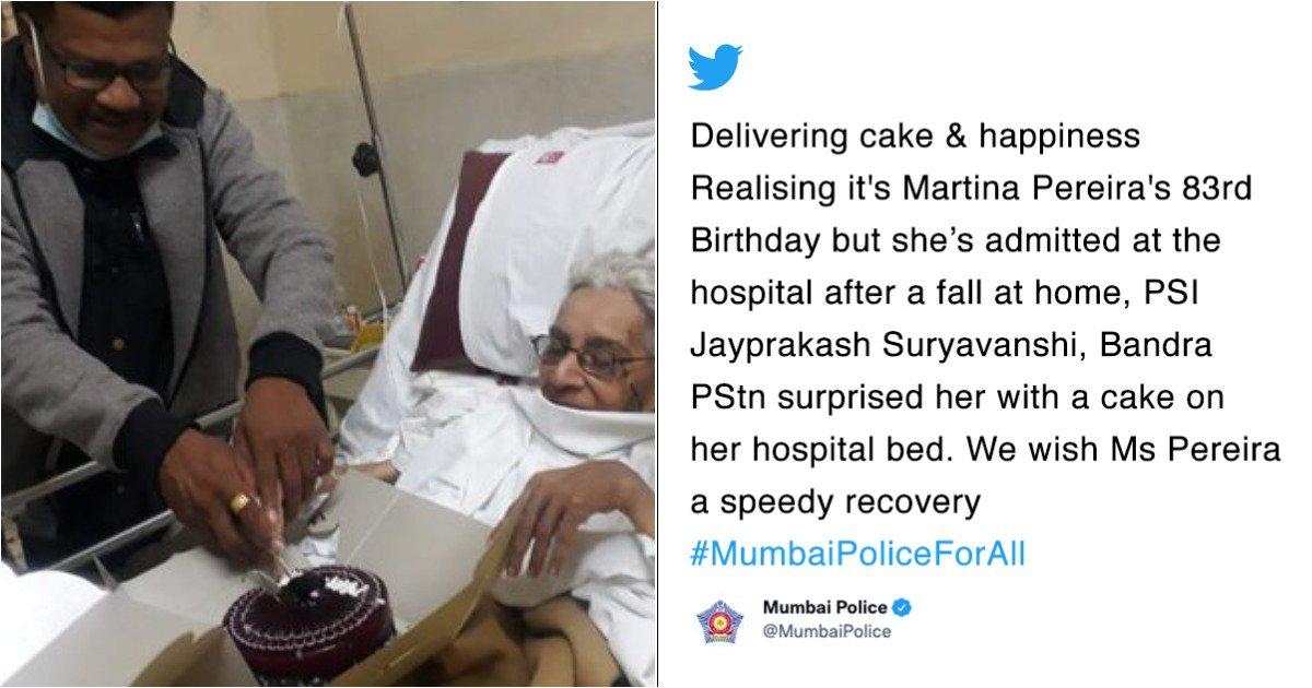 This Mumbai Police Cop Went Out Of His Way To Brighten An 83-Year-Old Lady’s Birthday