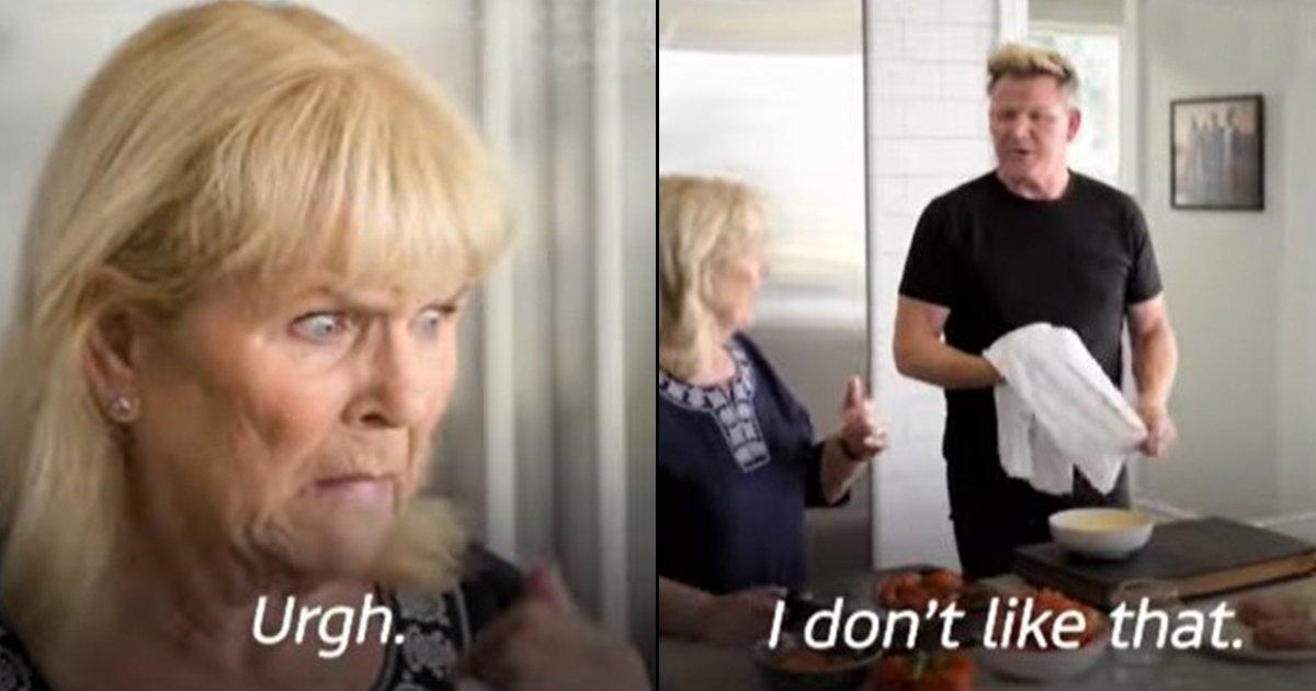Netizens Love This Video Of Gordan Ramsay’s Mother Serving A Ramsay Style Review For His Cooking