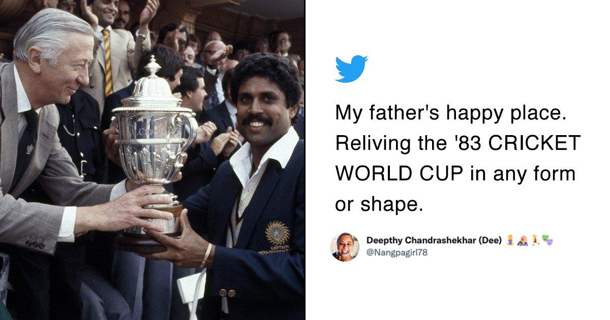 A TW User Shared Her Father’s Heartfelt Reaction On Seeing The ’83’ Match Once Again