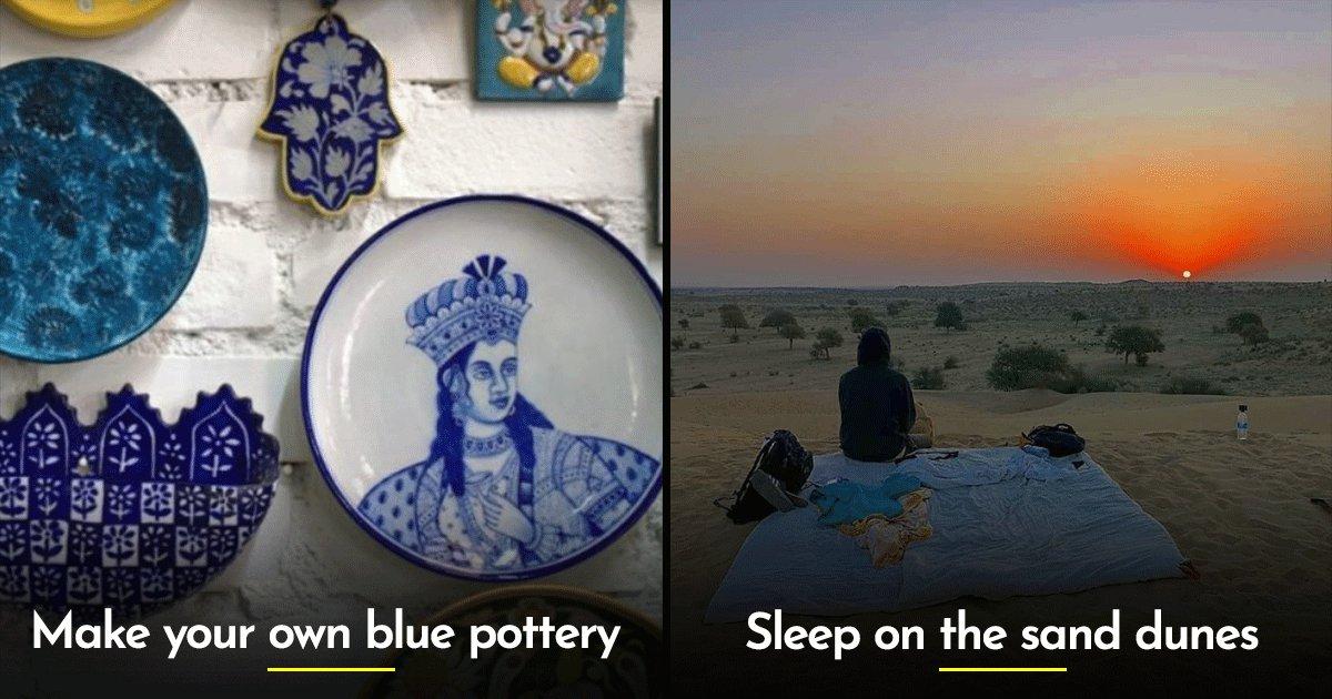 From Art Tours To Desert Safaris: 5 Lesser-Known Experiences Rajasthan Offers Travellers