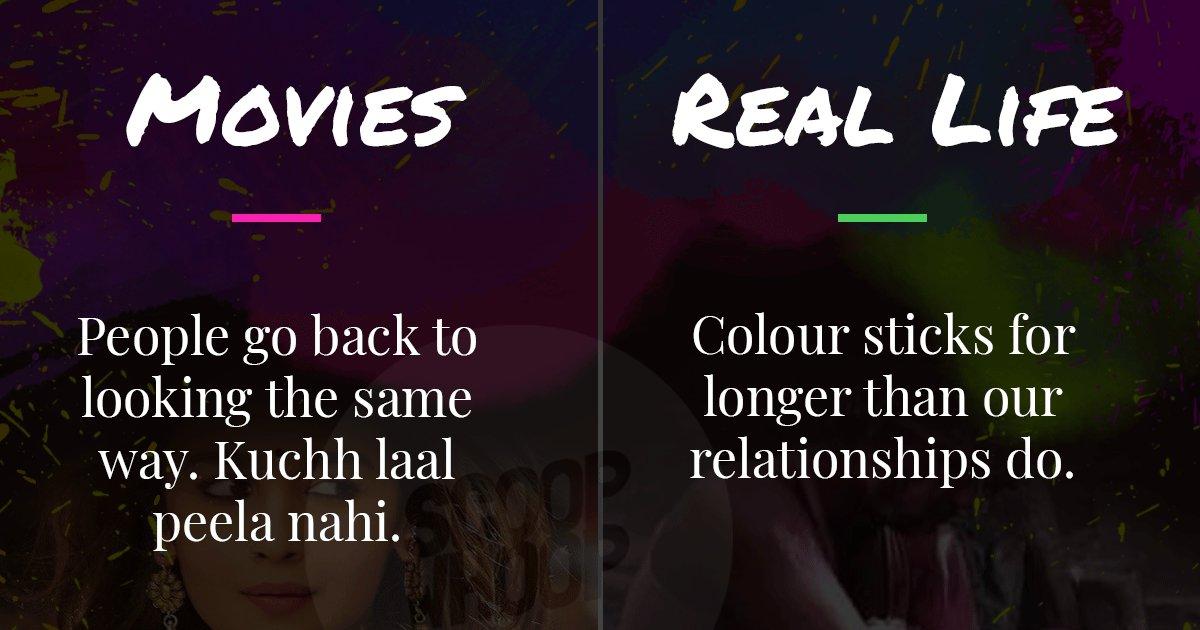 10 Posters That Show How Holi Is Celebrated In Movies Vs. How It Actually Is In Real Life