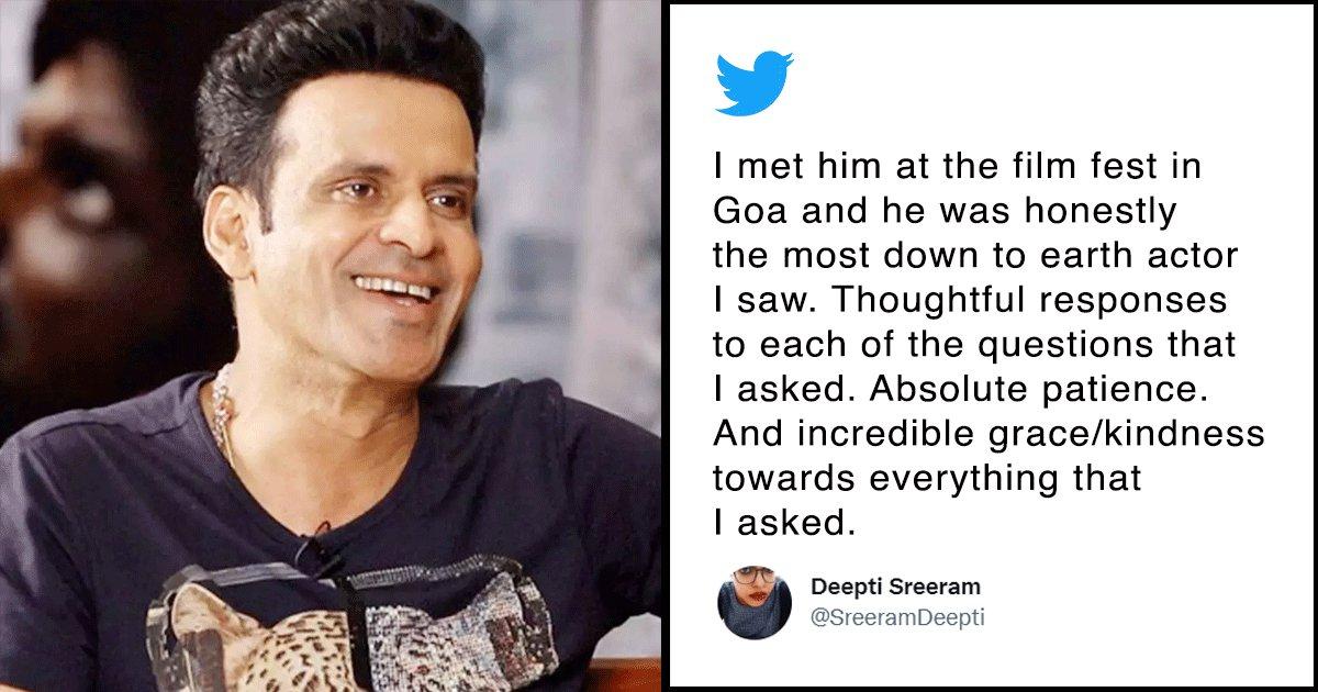 Twitter Hails Manoj Bajpayee’s Thoughtful Gesture Towards A Pregnant Journalist