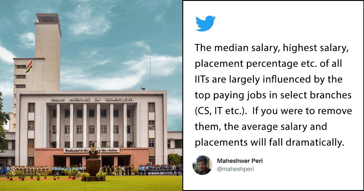 Twitter Thread Shares Data On How Studying At IIT Does Not Guarantee A Job